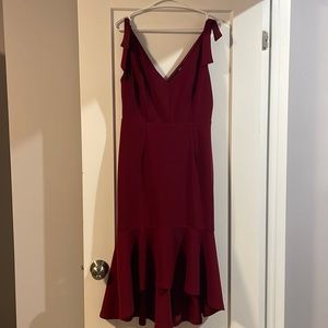 Red Bodycon Trumpet Midi Dress Lulu’s